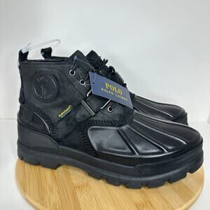 Polo Ralph Lauren Oslo Low Boot Waterproof Suede Leather Mens 10.5D NEW $198